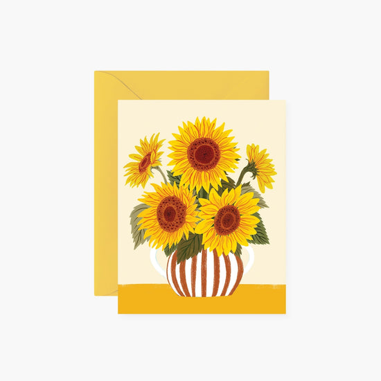 SUNFLOWER VASE | Greeting Card