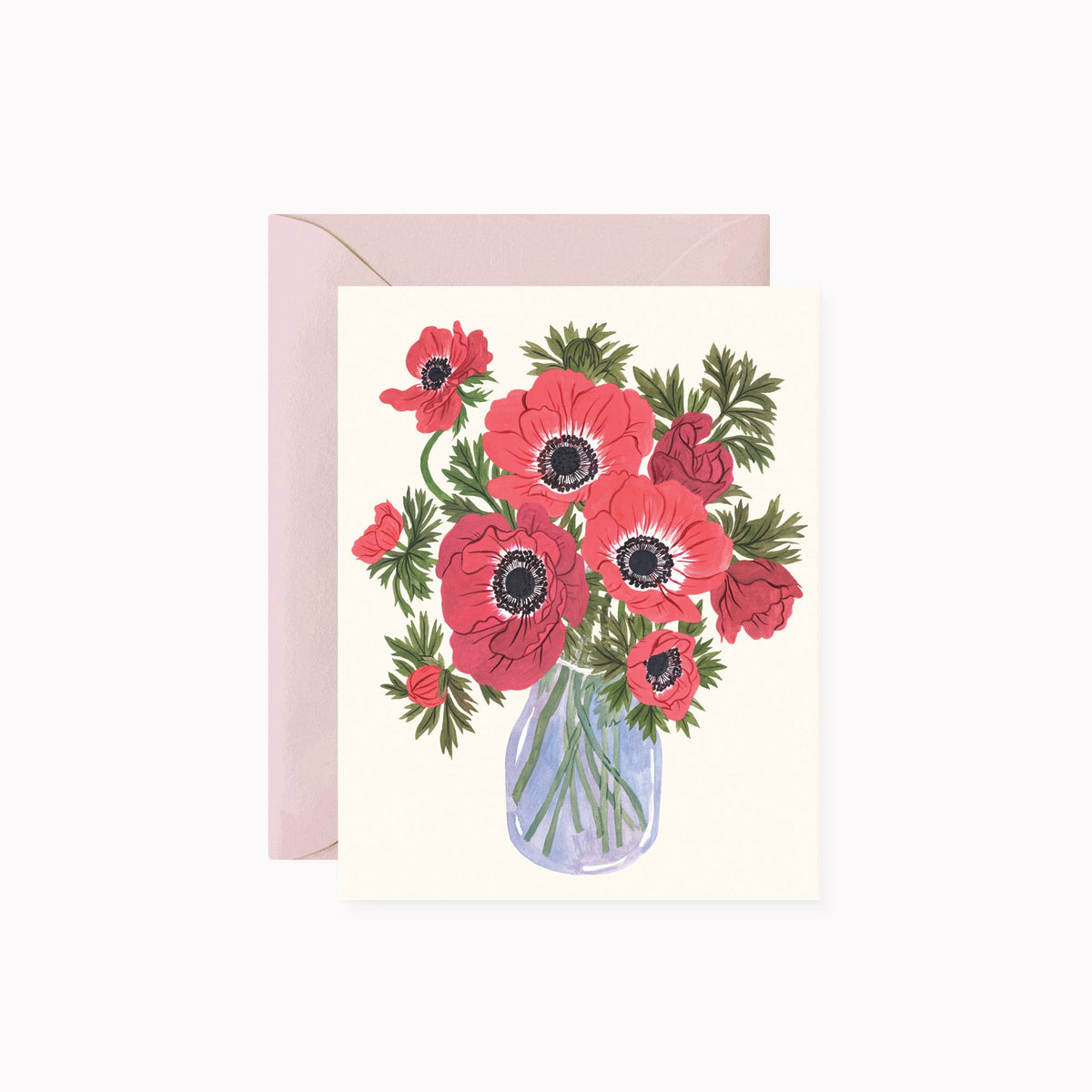 ANEMONE VASE | greeting card