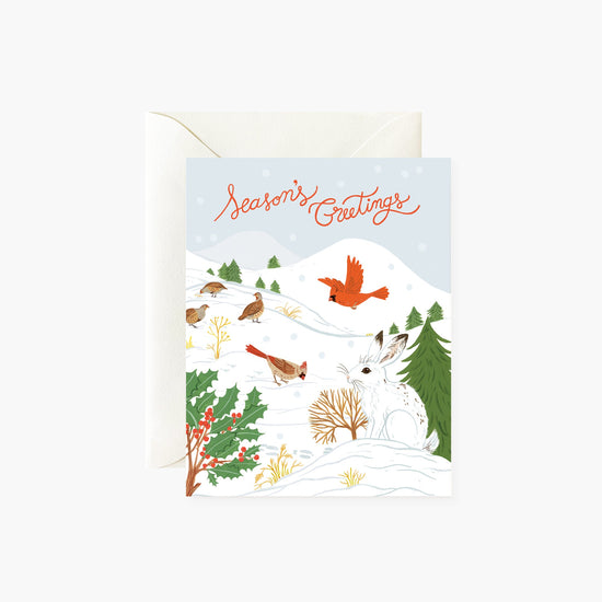 SEASON'S GREETINGS | Tri-Fold Greeting Card