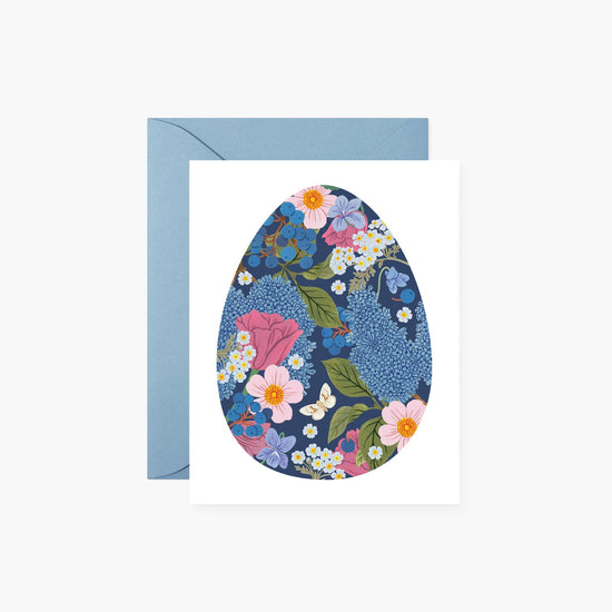 BLUE EASTER EGG |  greeting card