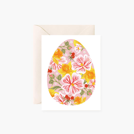 BLUSH EASTER EGG |  greeting card