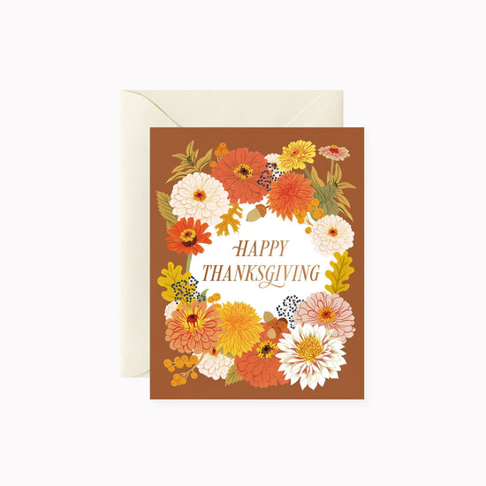 FALL FLORALS THANKSGIVING | Greeting Card