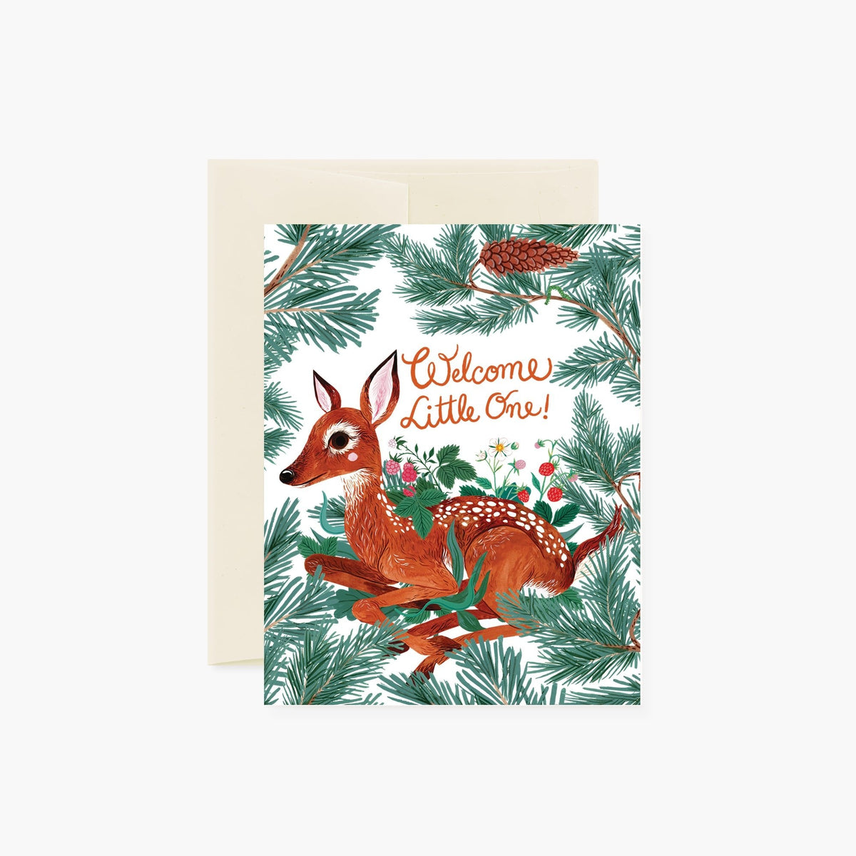 Welcome Little One | Fawn Greeting Card