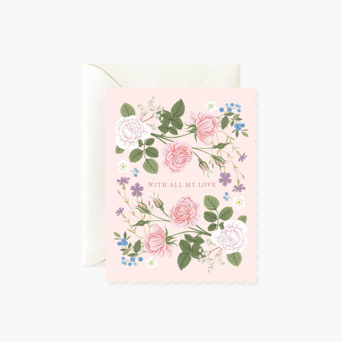 WITH ALL MY LOVE | Greeting Card