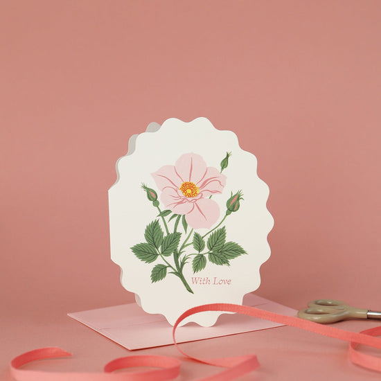 WITH LOVE, WILD ROSE | Valentine's greeting card