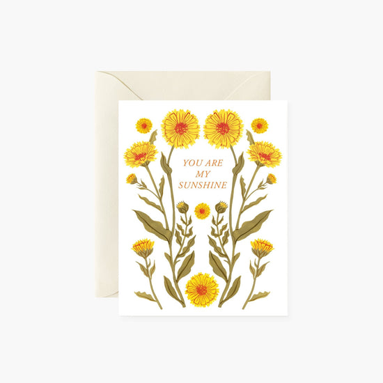 CALENDULA, MY SUNSHINE  | greeting card