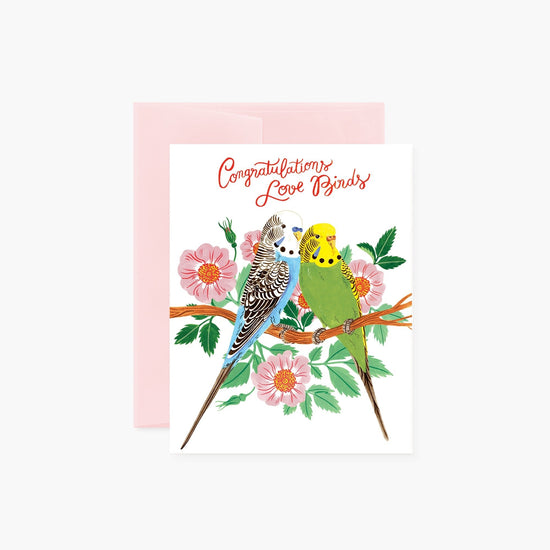 LOVE BIRDS Congratulations | Greeting Card