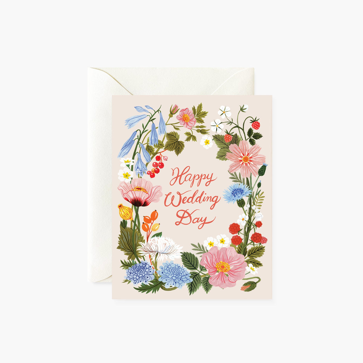 FLORAL Happy Wedding Day | Greeting Card