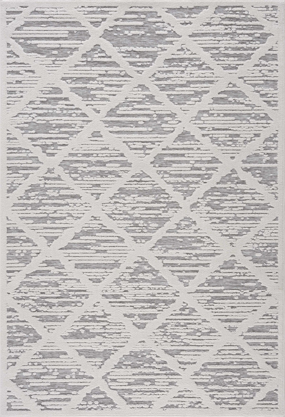 Gambang 3D Trellis Outdoor Area Rug - Clearance