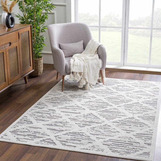 Gambang 3D Trellis Outdoor Area Rug - Clearance