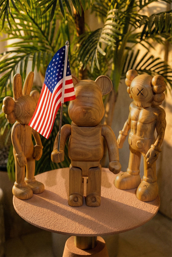Handcrafted Wooden Bear Sculpture
