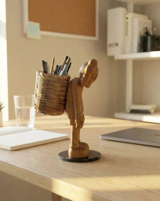 8" Pen Holder Figure Desk Organizer