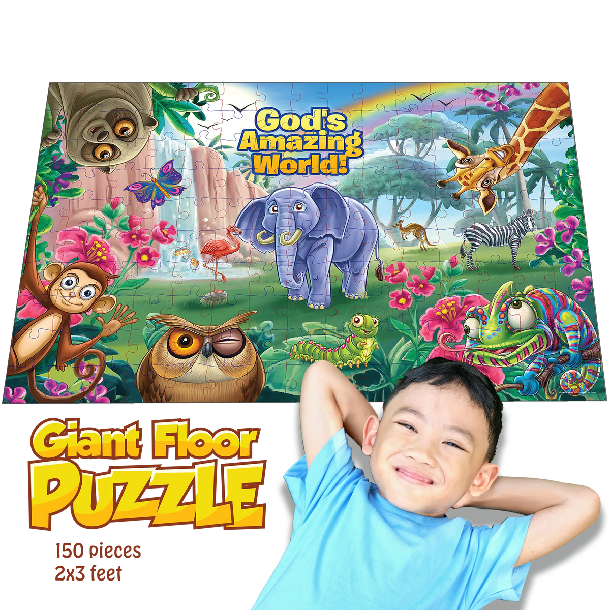 God's Amazing World - 150-Piece Giant Floor Puzzle