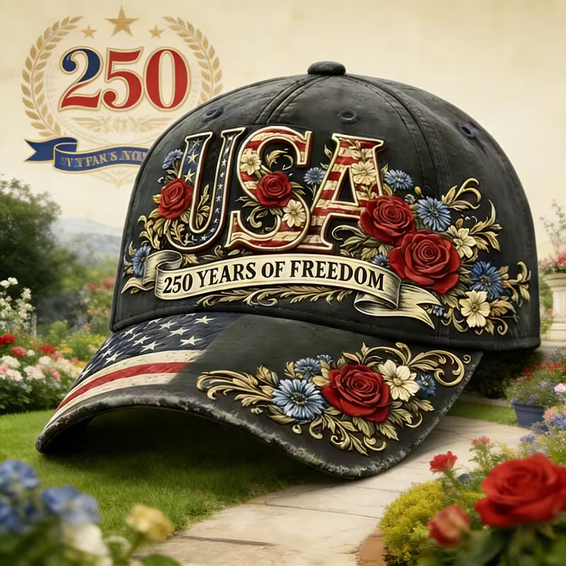 USA 250th Anniversary 3D Baseball Cap