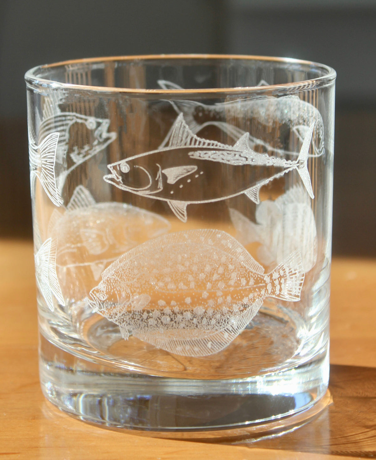 Gulf Coast Slam Fish Glass - Laser Engraved Glasses - Gift for Fisherman