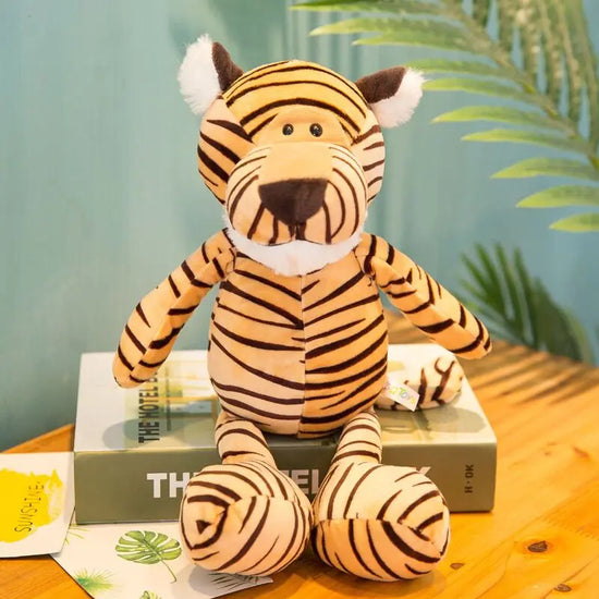 Stuffed Forest Animal Plush Toys – Lion, Tiger, Elephant & More