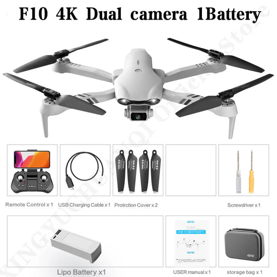 4K HD Dual Camera RC Drone – GPS/WIFI FPV with 2km Real-Time Transmission