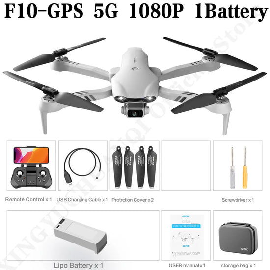 4K HD Dual Camera RC Drone – GPS/WIFI FPV with 2km Real-Time Transmission