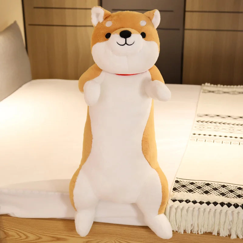 Giant Standing Dog Plush Toy – Cute Shiba Inu & Husky Stuffed Animal Body Pillow