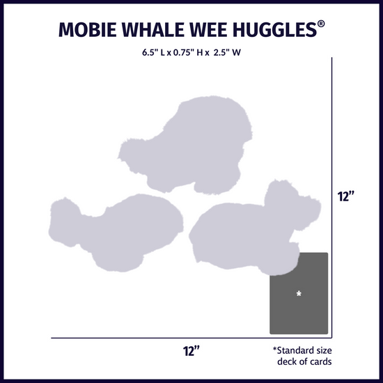 Mobie Whale Wee Huggles® Plush Dog Toys, 3 Pack