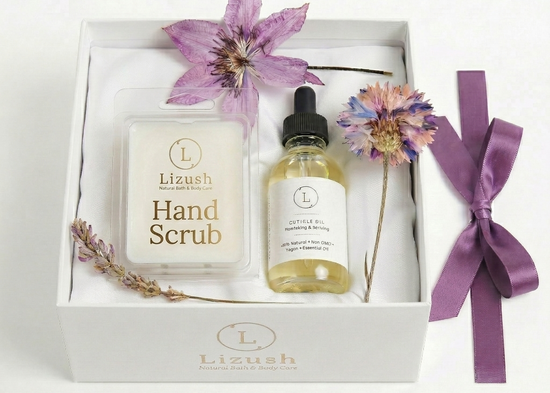 Hand Care Ritual Set – Nail & Cuticle Oil + Exfoliating Scrub