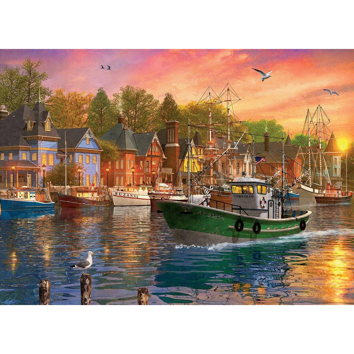 Harbor Sunset 1000 Piece Jigsaw Puzzle Eurographics