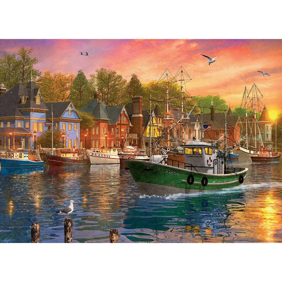 Harbor Sunset 1000 Piece Jigsaw Puzzle Eurographics