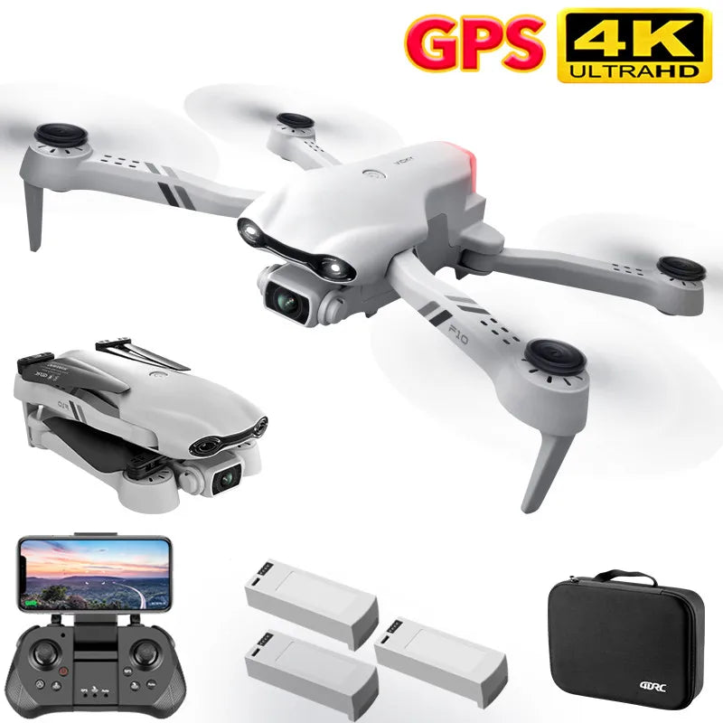 4K HD Dual Camera RC Drone – GPS/WIFI FPV with 2km Real-Time Transmission