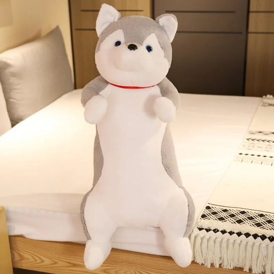 Giant Standing Dog Plush Toy – Cute Shiba Inu & Husky Stuffed Animal Body Pillow