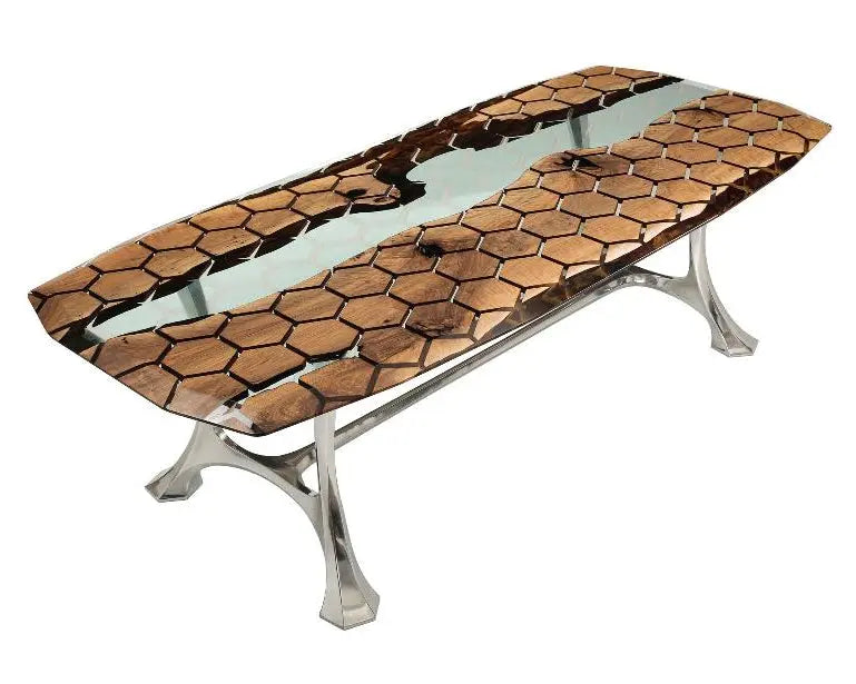 Hexagon Resin Dining Table