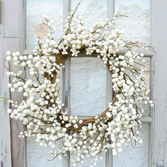 Cream Berry Wreath