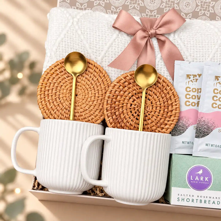 Housewarming Gift Set – Blanket, Coffee & Home Accents