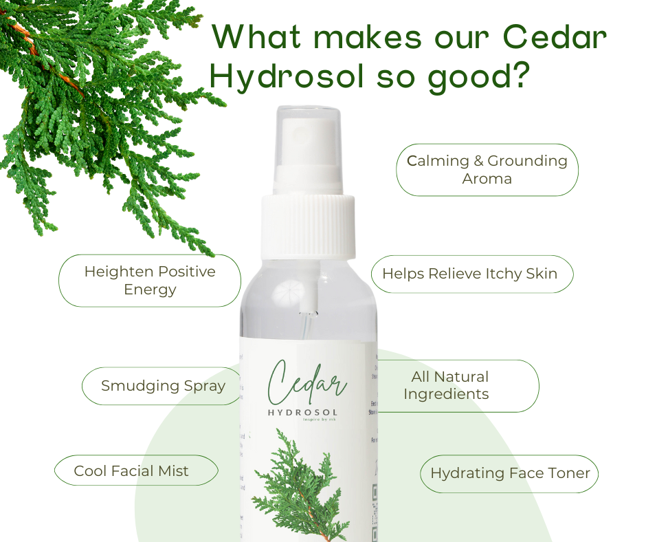 Cedar Hydrosol | Smudge Spray & Natural Insect Repellent
