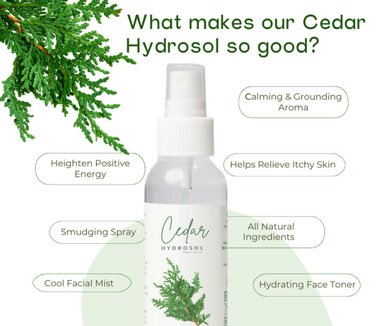 Cedar Hydrosol | Smudge Spray & Natural Insect Repellent