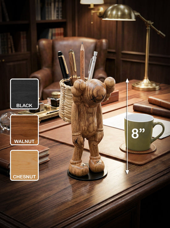 8" Pen Holder Figure Desk Organizer