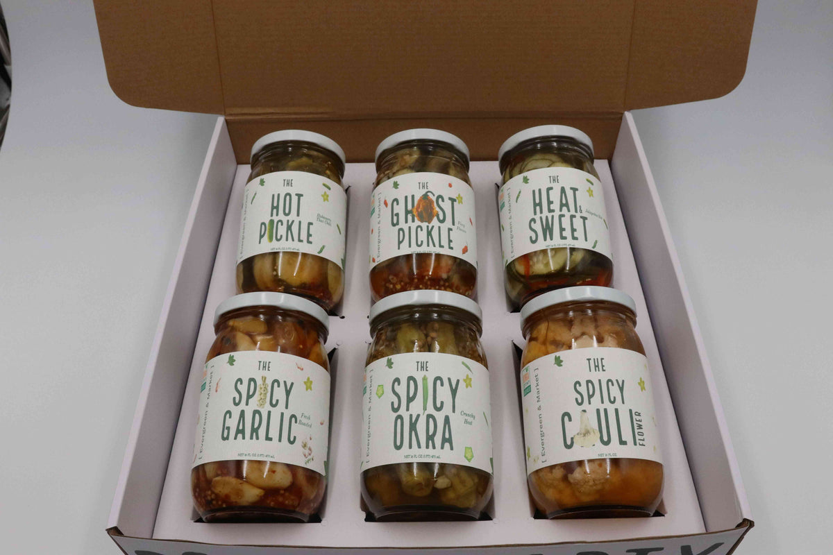 Pickle Gift Box — 6 Jars - Gourmet Pickle Gift