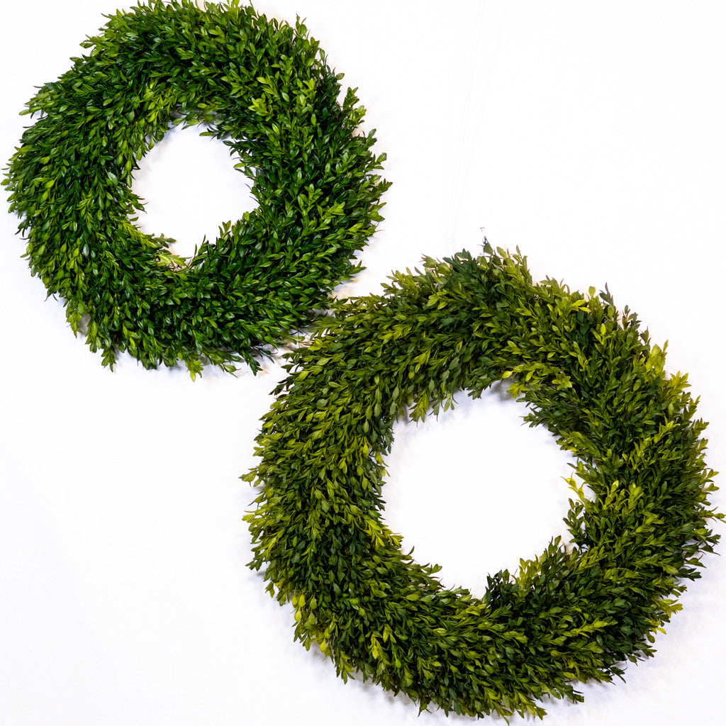 18" D Boxwood Wreath