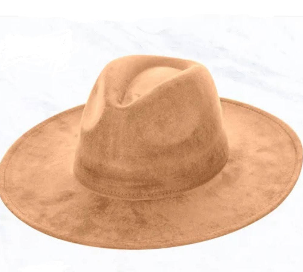 **Wide Genuine Leather Cognac Hat Band Only w/ Turq 954m