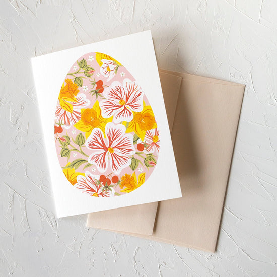 BLUSH EASTER EGG |  greeting card