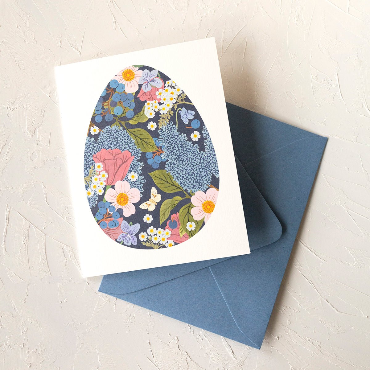 BLUE EASTER EGG |  greeting card