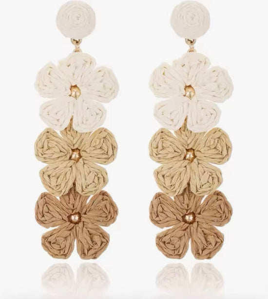 Beautiful Raffia Earrings