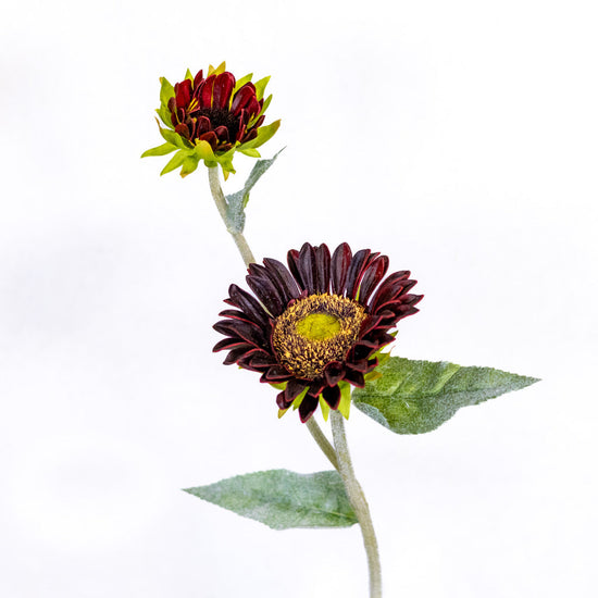 Rust Sunflower with Bud Spray Natural Touch