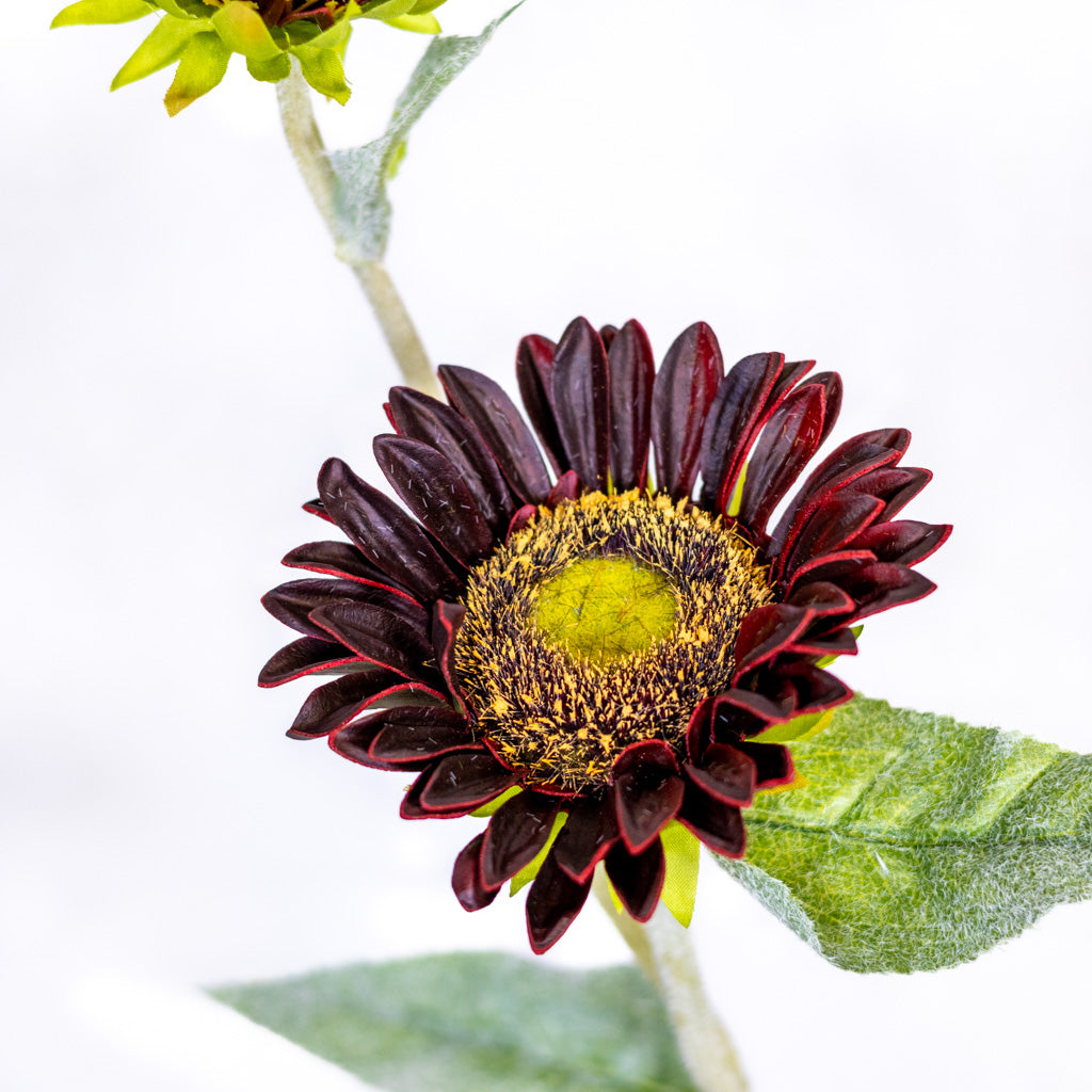 Rust Sunflower with Bud Spray Natural Touch