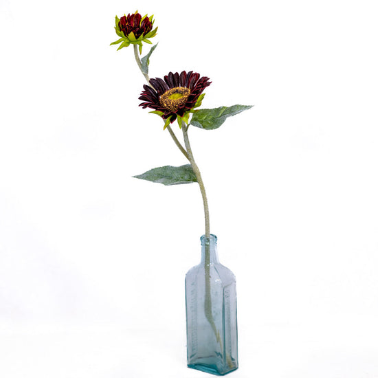 Rust Sunflower with Bud Spray Natural Touch