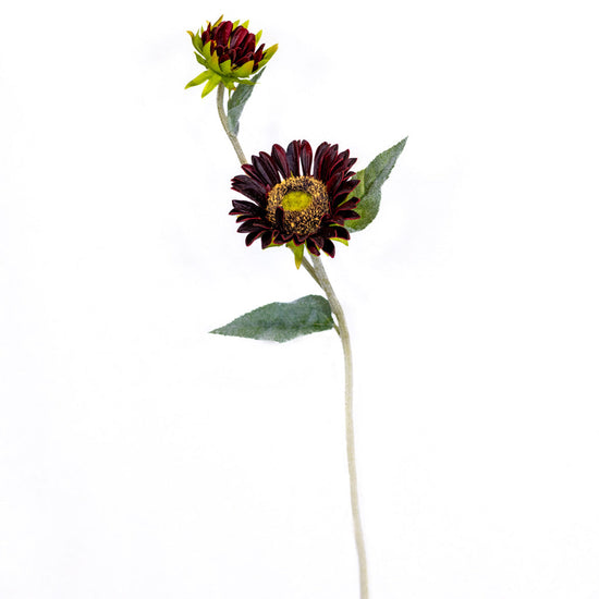 Rust Sunflower with Bud Spray Natural Touch