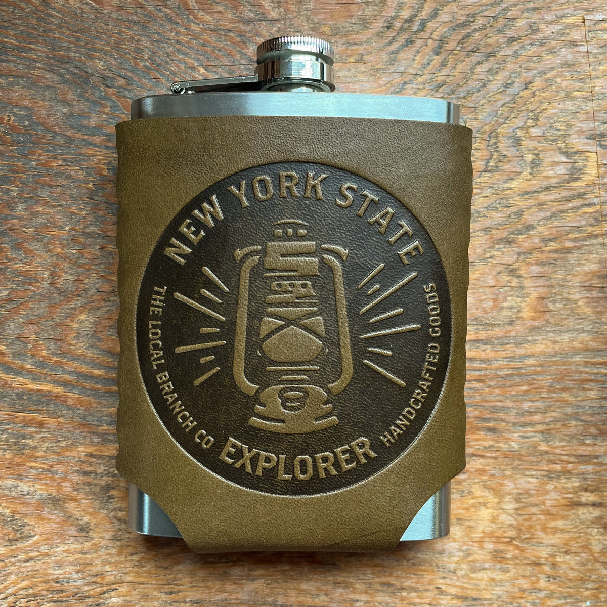 Leather Wrapped Flask