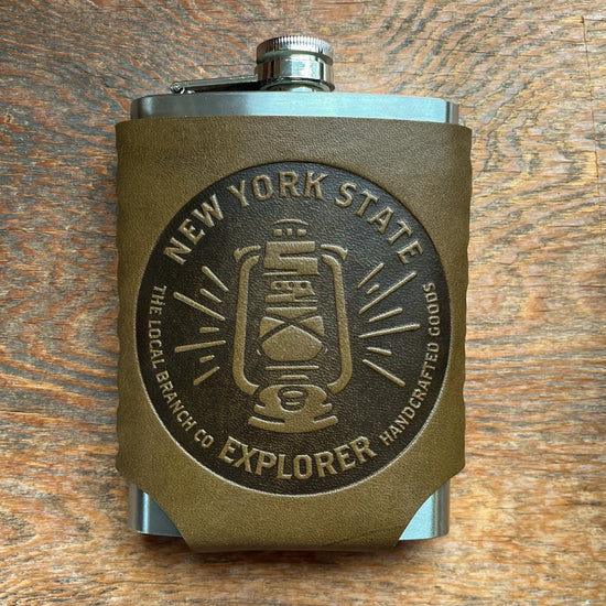 Leather Wrapped Flask