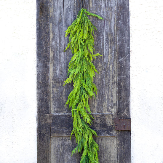 6' Woodland Evergreen Garland Real Touch
