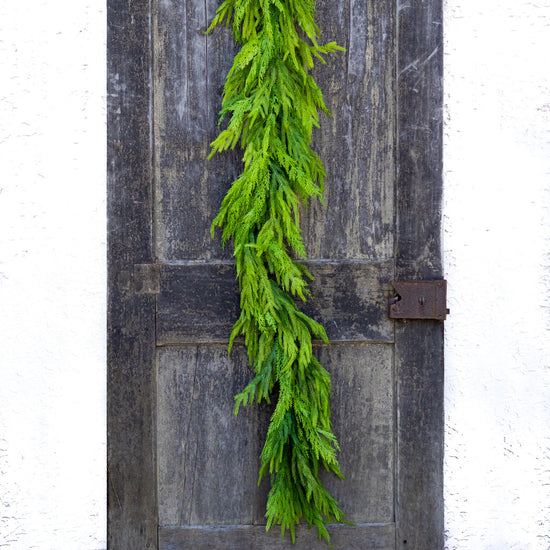 6' Woodland Evergreen Garland Real Touch