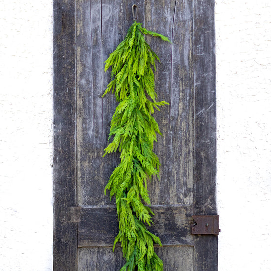 6' Woodland Evergreen Garland Real Touch